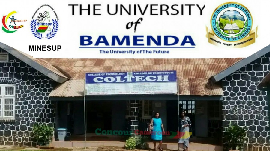 Concour Results into the First year of the College of Technology (COLTECH) of the University of Bamenda for the 2019-2020