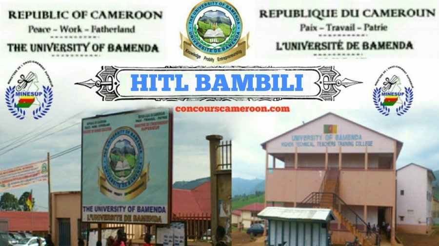 Concours HITL Université de Bamenda 2021-2022: 1ère année institut Supérieur de Transport et logistique