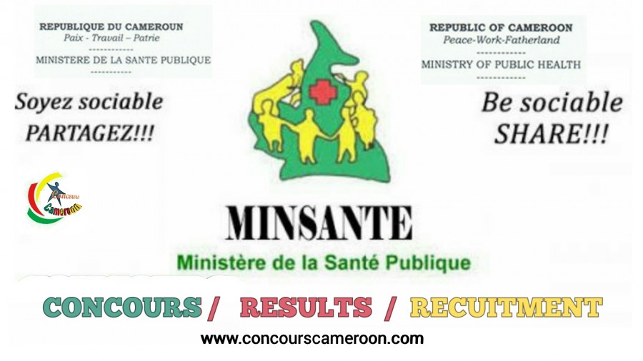 Concours MINSANTE Cameroun 2021-2022: Personnels Infirmiers, Sage-Femmes et Médico-Sanitaires IDE Cameroun MINSANTE