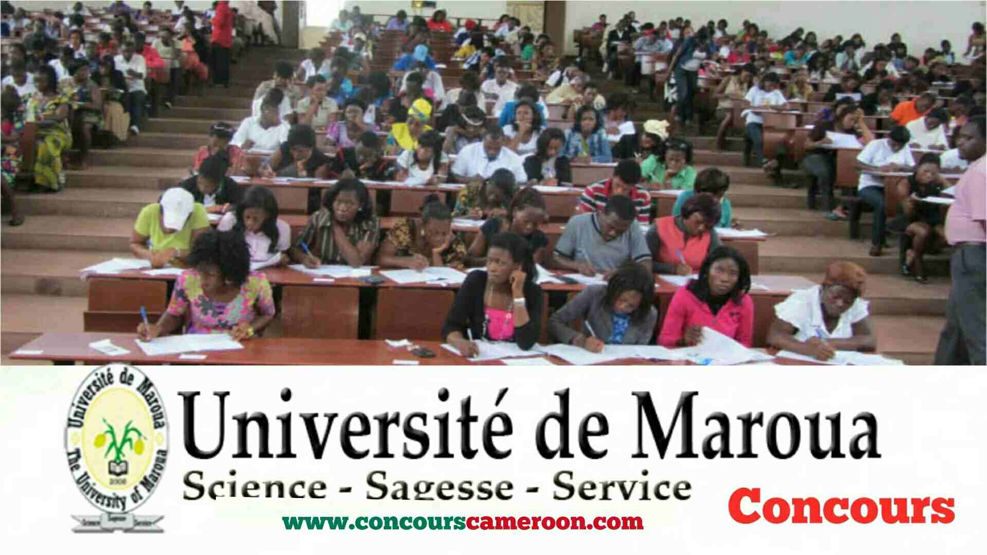 Universit De Maroua CONCOURS CAMEROUN